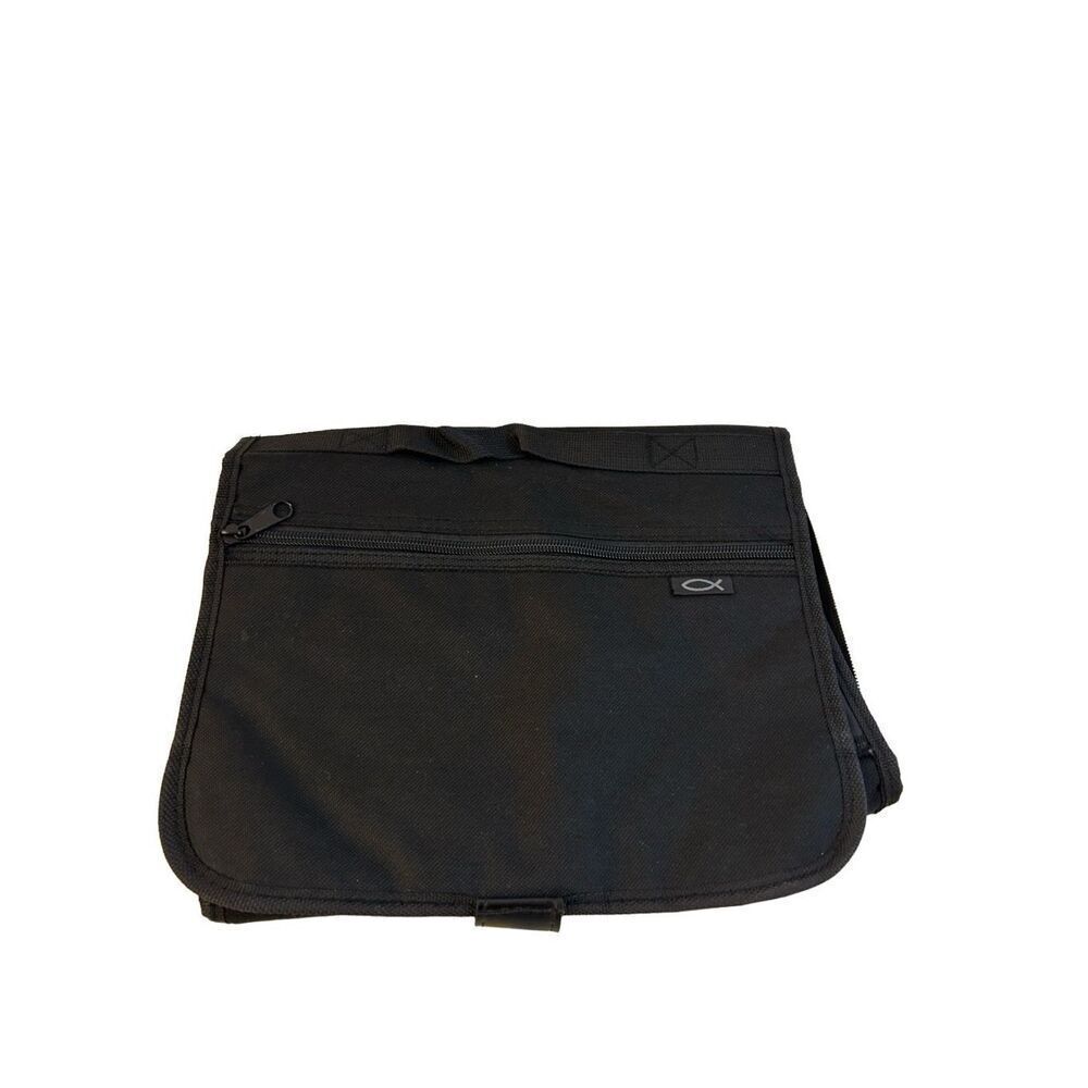Zondervan black bible organizer 11x9” Fish logo‎